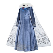 levne Dívčí kostýmy-Ledové království Pohádkové Princeznovské Elsa Květinové šaty Prázdninové šaty Téma Party Kostým cosplay Filmové kostýmy for Dívčí Dětské Karneval Plesová maškaráda