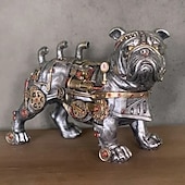 economico Statue-stile steampunk scultura animale animale meccanico ornamento decorazione decorazione industria pesante resina decorazione meccanica ciondolo decorazione di capodanno