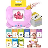 economico Giocattoli educativi-255 carte 510 parole visive talk flash card giocattoli educativi di apprendimento per i bambini del bambino ragazzo ragazza logopedia giocattoli autismo giocattoli festival regali di compleanno