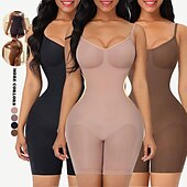 billiga Shapewear-shapewear för kvinnor magkontroll full byst kroppsformare bodysuit rumpa lyfter lår smalare