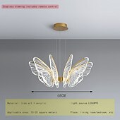 cheap Chandeliers-LED Pendant Light Butterfly Design 68cm Single Design Metal LED Nordic Style 220-240V