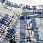 olcso munka rövidnadrág-Férfi Chino Shorts Bermuda nadrág Munkanadrág Zseb Rács Mokaszinok Rövid Szabadtéri Hétköznapi Napi Utcai sikk Stílusos Világosbarna Khakizöld
