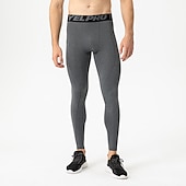 cheap Men&#039;s Shorts, Tights &amp; Pants-Men&#039;s Compression Pants Running Tights Leggings with Phone Pocket Base Layer Athletic Winter Spandex Breathable Quick Dry Sweat wicking Power Flex Fitness Gym Workout Running Skinny Sportswear