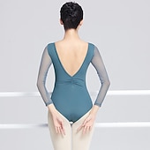 economico Abbigliamento danza classica-Danza classica Abbigliamento sportivo Calzamaglia / Pigiama intero Con ruche Colore Puro A fantasia Per donna Prestazioni Addestramento Manica lunga Alto Poliestere