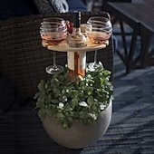 tanie Meble kempingowe-stolik na wino na zewnątrz, składany słupek na wino, stół piknikowy do wina na zewnątrz, przenośne kieliszki do wina i uchwyt na butelki, taca na przekąski i ser do biwakowania na podwórku, plaża, drewniany stojak na wino