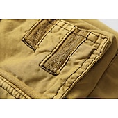 cheap Outdoor-Men's Capri Cargo Shorts Cargo Shorts Shorts Capri Pants Hiking Shorts Leg Drawstring 6 Pocket Plain Comfort Outdoor Daily Going out Fashion Streetwear Black Army Green