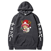 economico Grafica di personaggi di cartoni animati e film-One Piece Tony Tony Chopper Felpa con cappuccio Anime Cartone animato Manga Tasca frontale Grafica Per Da coppia Per uomo Per donna Per adulto Stampa a caldo