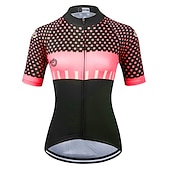 baratos Camisolas femininas-Mulheres Camisa para Ciclismo Manga Curta Moto Camisa / Roupas Para Esporte Blusas com 3 bolsos traseiros Ciclismo de Montanha Ciclismo de Estrada Respirável Secagem Rápida Pavio Humido Tiras