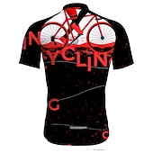 economico Maglie da uomo-Per uomo Maglia da Ciclismo Grafico Divertente VECCHIO IN BICICLETTA Manica Corta Bicicletta Maglia Top con 3 tasche posteriori Mountain Bike MTB Ciclismo su strada Asciugatura Rapida Strisce