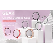 cheap Smartwatch Case-Diamond Case Watch Case Compatible with Samsung Galaxy Watch Active 2 40mm / Watch Active 2 44mm Shockproof Plastic / Hard PC Watch Cover