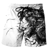abordables Impression Géométrique-Homme Graphique Illusion d&#039;optique Abstrait Maillots de bain Shorts de bain Shorts de Surf Taille Moyenne Mode Hawaïen Boho Occasionnel Quotidien Fête Cordon de serrage Taille Élastique Impression 3D