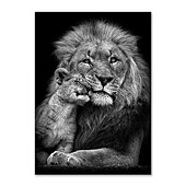 זול Animal Prints-הדפסי בד אמנות קיר בעלי חיים קישוט בית עיצוב בד מגולגל ללא מסגרת לא ממוסגרת לא מתוחה