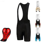 billige Shorts, tights og bukser for menn-Herre Bib Shorts 3D polstret shorts Sykkel Shorts Bunner Semi-formsydd Fjellsykling Veisykling sport Pustende Hurtigtørkende Fukttransport Bekvem Svart Gul Lycra Klær Avanceret Sykkelklær