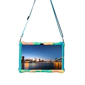 cheap Samsung Tablets Case-Tablet Case Cover For Samsung Galaxy Tab S8 S7 S6 A8 A7 Lite 8.7&quot; 10.4&quot; 10.5&quot; 11&quot; A 8.0&quot; 2022 2021 2020 2019 Portable Handle Shoulder Strap Solid Colored Armor Silicone For Kids