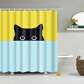 cheap Shower Curtains-Shower Curtain with Hooks 180cm*180cm(70&quot;*70&quot;) Polyester Washable Waterproof Animal Pattern for Kids