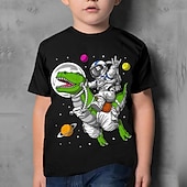 cheap Boy&#039;s 3D Animals-Boys 3D Dinosaur T shirt Short Sleeve 3D Print Summer Active Cute Cool Kids 3-12 Years School Daily