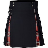 levne Spodní části-Retro Punk a gotika Skotské užitkové kilty Ren Faire Pánské Keltské Plesová maškaráda Večírek Dospělé Sukně