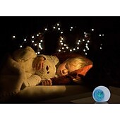 رخيصةأون ضوء الليل الذكي-ألوان LED الذكية ساعة منبه رقمية ملونة تتغير مع اللمس للأطفال والأولاد، ساعة منبه تنبيه للنوم مقياس حرارة موسيقى طبيعية هدايا