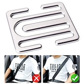 ieftine Husă Scaun Auto-2 buc cleme centura de siguranță reglator centură universal pentru toate modelele auto clemă metalică pentru centură de siguranță îmbunătățește confortul de conducere potrivit pentru adulți copii om