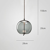 preiswerte Insellichter-LED Pendelleuchte Glas Kücheninsel Licht Single Design Galvanisierte LED Nordic Style 220-240V 110-120V