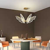 cheap Chandeliers-LED Pendant Light Butterfly Design 68cm Single Design Metal LED Nordic Style 220-240V