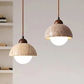 economico Luci a sospensione-lampada a sospensione a led finitura in metallo marmo regolabile mini lampade a sospensione in vetro per cucina sopra lavello, sala da pranzo bianco caldo 110-220v lampadina inclusa