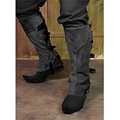 cheap Footwear-Medieval Renaissance Leg Warmers Gaiters Boot Covers Ren Faire Pirate Viking Ranger Archery Men&#039;s Unisex Pirate Fantasy Masquerade Party / Evening Adults&#039; Shoe Cover