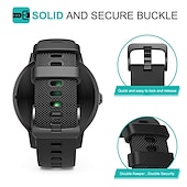 abordables Bracelets de montre Garmin-Bracelet silicone sport 18mm 20mm 22mm pour Garmin Forerunner 265S 265 Venu 3S 3 Active 5 Vivoactive 4S 4 Vivomove Sport Luxe HR Approach S42 S40 S12