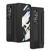 Недорогие Чехлы для Samsung-Чехол для телефона для Samsung Galaxy Z Fold 5 Z Fold 4 Z Fold 3 Flip бамперный флип полный корпус защитный однотонный ПК PU кожа
