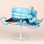 baratos Chapéu de Festa-Chapéus de seda de gelo elegantes estilo clássico simples com laço 1 pc festa/noite/chá festa headpiece/ocasião especial/escritório &amp; carreira/casual/aniversário/novo