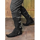 cheap Footwear-Medieval Renaissance Leg Warmers Gaiters Boot Covers Ren Faire Pirate Viking Ranger Archery Men&#039;s Unisex Pirate Fantasy Masquerade Party / Evening Adults&#039; Shoe Cover