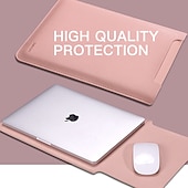 お買い得  ラップトップバッグ、ケース、スリーブ-ラップトップスリーブ 12 &quot; 13 &quot; 15 &quot; インチ と互換性があります Macbook Air Pro, HP, Dell, Lenovo, Asus, Acer, Chromebook Notebook 防水機能 耐衝撃 PUレザー 純色 のために 営業所