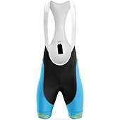 billige Shorts, tights og bukser for menn-Herre Bib Shorts 3D polstret shorts Sykkel Shorts Bunner Semi-formsydd Fjellsykling Veisykling sport Pustende Hurtigtørkende Fukttransport Bekvem Svart Gul Lycra Klær Avanceret Sykkelklær
