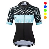baratos Camisolas femininas-Mulheres Camisa para Ciclismo Manga Curta Moto Camisa / Roupas Para Esporte Blusas com 3 bolsos traseiros Ciclismo de Montanha Ciclismo de Estrada Respirável Secagem Rápida Pavio Humido Tiras