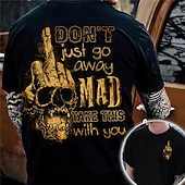 ieftine craniu și os-Bărbați Grafic Cranii mâini Tricou Tricouri tricou învechit Manșon scurt Tricou Tipărire 3D Stil Nautic Cămașă Epocă Modă Designer În aer liber Casual Zilnic 1 2 3 Primavara vara Îmbrăcăminte S M L