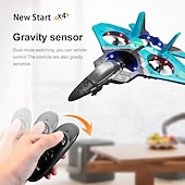 baratos RC e Brinquedos Eletrónicos-Avião de controle remoto rc, 2.4g, 6 canais, controle remoto v17, avião planador, avião planador, brinquedos de espuma epp, drone rc, presente para crianças