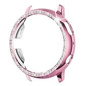 cheap Smartwatch Case-Diamond Case Watch Case Compatible with Samsung Galaxy Watch Active 2 40mm / Watch Active 2 44mm Shockproof Plastic / Hard PC Watch Cover