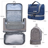 お買い得  トラベルバッグ-多機能ドライウェットセパレートメイクアップとウォッシュバッグ旅行大容量収納バッグポータブルハンギングバッグ