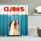 cheap Shower Curtains-Shower Curtain with Hooks 180cm*180cm(70&quot;*70&quot;) Polyester Washable Waterproof Animal Pattern for Kids