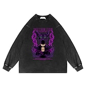 cheap Cartoon &amp; Movie Character Graphic-One Piece Sweatshirt T-shirt Acid Mineral Wash Retro Vintage 100% Cotton Luffy Nami Zoro Sweatshirt Anime Classic Street Style Hoodie For Men&#039;s Women&#039;s Unisex Adults&#039; Hot Stamping