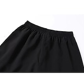 cheap Mens Active Shorts-Men&#039;s Athletic Shorts Cropped Pants Casual Shorts Capri Pants Drawstring Elastic Waist Plain Quick Dry Calf-Length Outdoor Going out Fashion Streetwear Black Blue Micro-elastic
