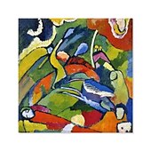 cheap Famous Paintings-Famous Oil Painting Canvas Wall Art Decoration Wassily Kandinsky Abstract for Home Decor Rolled Frameless Unstretched Painting