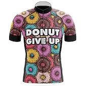 お買い得  メンズジャージ-男性用 サイクリングジャージー グラフィック おかしい 半袖 バイク ジャージー トップス 3つのリアポケット付き マウンテンサイクリング ロードバイク 速乾性 反射性ストリップ 後ポケット 吸汗性 スポーツ ホワイト レッド ダークネービー 衣類