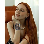 levne Pásky na hodinky Fitbit-Chytré hodinky Kompatibilní s Fitbit Versa 3 / Sense Versa / Versa 2 / Versa Lite / Versa SE Materiál Korálky Chytré hodinky Popruh Ručně Vyrobeno Vícevrstvé Nastavitelný Ručně vyráběné pletené lano