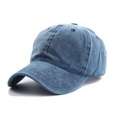 voordelige Herenhoeden-Voor heren Wassen baseballpet Zwart Wit Katoen Gesp Modern eigentijds Alledaagse kleding Vakantie Heldere kleur Zonbescherming Sport