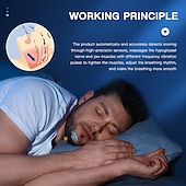 رخيصةأون الحماية الشخصية-جهاز ذكي لمكافحة الشخير ems pulse stop snore portable sleep well stop well stop snore health sleep apnea help usb