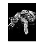 זול Animal Prints-הדפסי בד אמנות קיר בעלי חיים קישוט בית עיצוב בד מגולגל ללא מסגרת לא ממוסגרת לא מתוחה