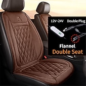economico Coprisedili per auto-Copertura Riscaldata per Sedile Auto 12-24V Riscaldatore per Sedile Auto Rapido 30s Protettore per Sedile in Flanella Copertura Riscaldata per Sedile Auto 25W