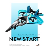 baratos RC e Brinquedos Eletrónicos-Avião de controle remoto rc, 2.4g, 6 canais, controle remoto v17, avião planador, avião planador, brinquedos de espuma epp, drone rc, presente para crianças