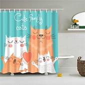 cheap Shower Curtains-Shower Curtain with Hooks 180cm*180cm(70&quot;*70&quot;) Polyester Washable Waterproof Animal Pattern for Kids